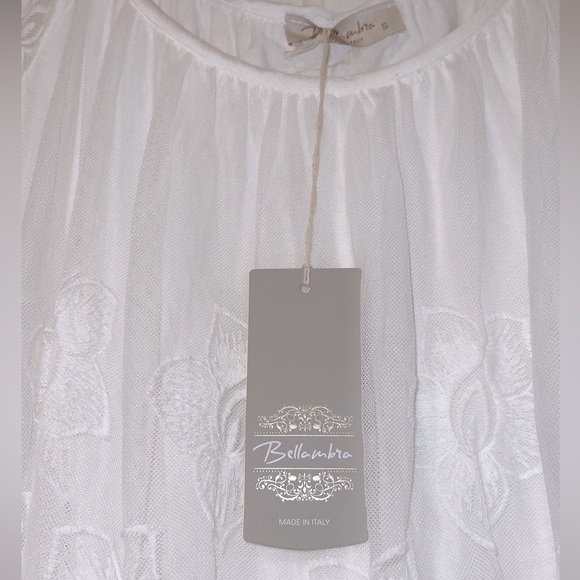 Belambra white lace tunic blouse with tags attached, made in Italy - Picture 3 of 6